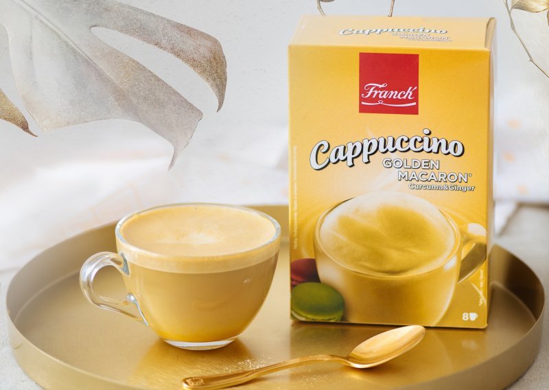 Za sve željne uzbudljivih okusa i zlatne boje – novi Franck Golden Macaron Cappuccino