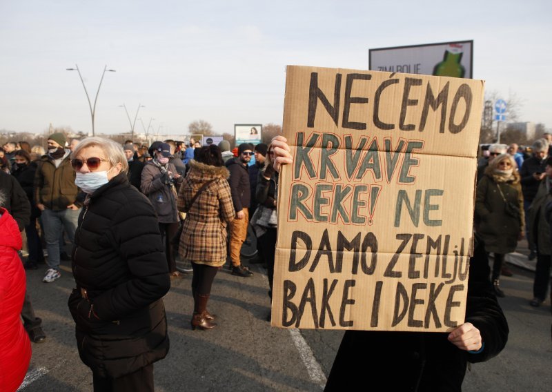 Novi prosvjedi i blokade cesta u Srbiji protiv 'Rio Tinta' i rudarenja litija
