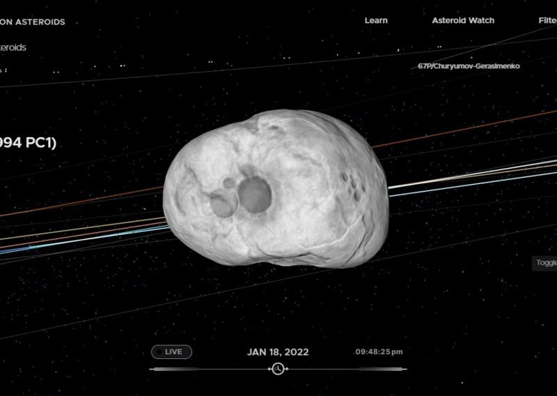 Pored Zemlje će uskoro proletjeti pravi kapitalac - asteroid veći od najveće zgrade na svijetu