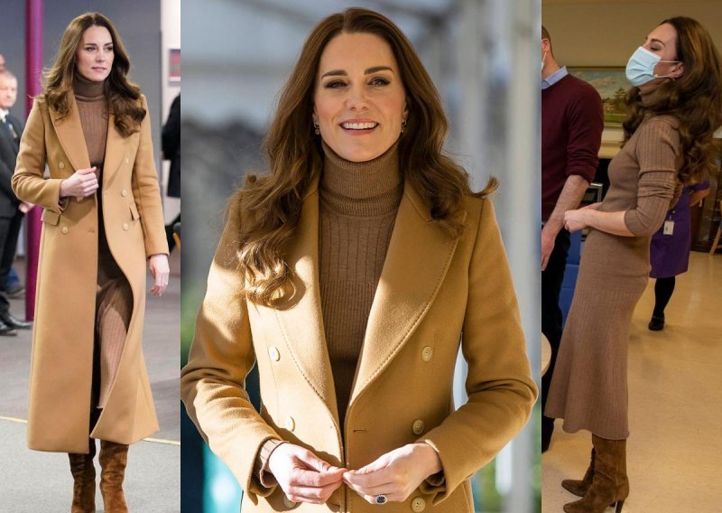Nigdje bez omiljenog kaputa: Dobro raspoložena Kate Middleton još je jednom posegnula za provjerenom kombinacijom