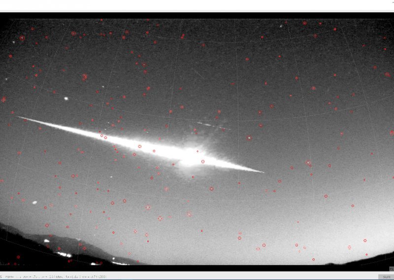[FOTO] Iznad Hrvatske izgorio meteor sjaja poput mladog Mjeseca koji ne pripada ni jednom poznatom roju