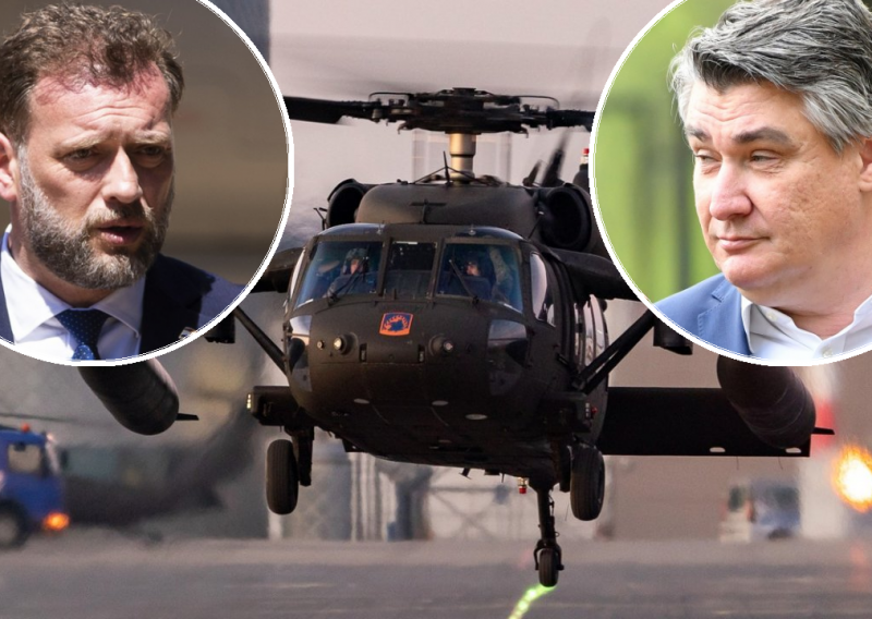 [FOTO/VIDEO] Milanović i Banožić zajedno na preuzimanju helikoptera Black Hawk na Plesu, pogledajte na što je to sličilo