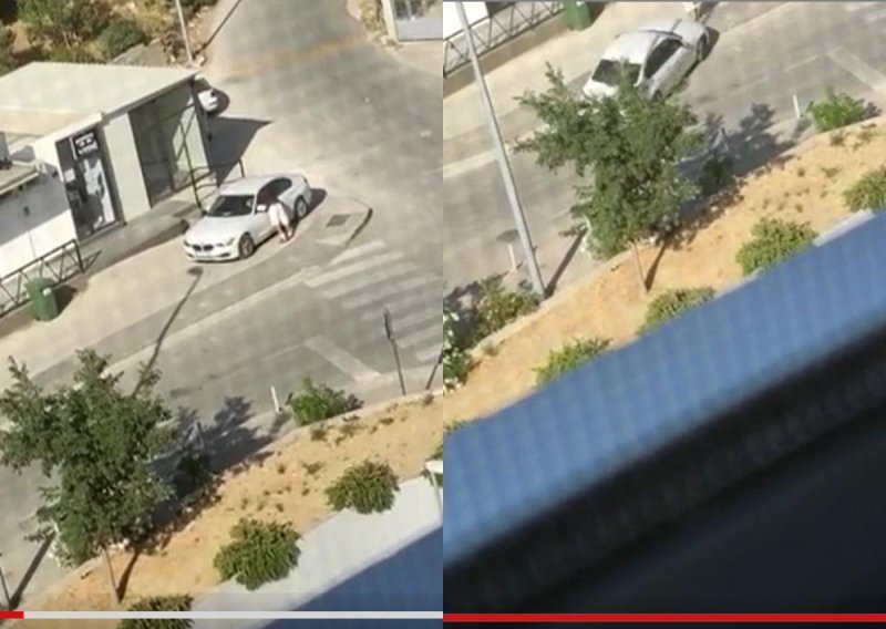 Osvanuo i video incidenta u Splitu: Autom se zaletio u brata, od udara odletio u zrak