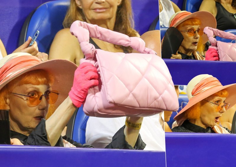 Od teniskih loptica skrivala se iza torbice: Urnebesna reakcija Josipe Lisac nagrađena pljeskom s tribina