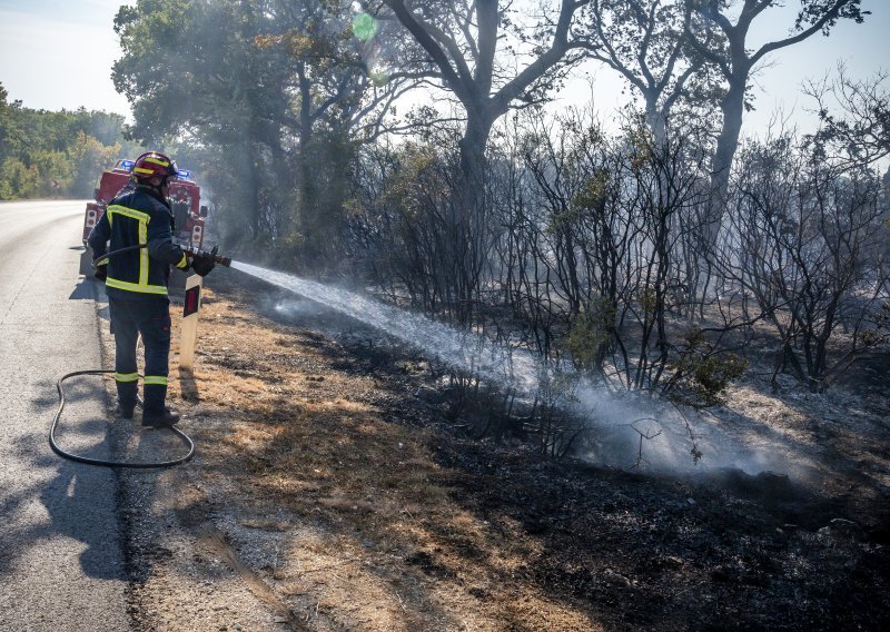 Požar kod Imotskog pod nadzorom, karlovačkim vatrogascima stiže pomoć u raskrčivanju posljedica nevremena