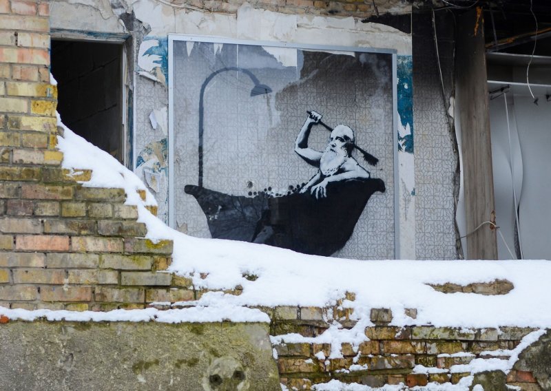 [FOTO] Banksyjev mural nudi utjehu prkosnim stanovnicima hladne Horenke