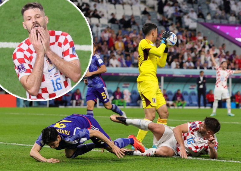 [VIDEO] Je li Hrvatska u 52. minuti utakmice brutalno oštećena za penal? Bruno Petković našao se u 'sendviču' i pao u šesnaestercu...
