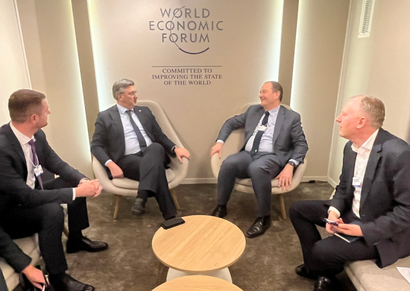 Plenković u Davosu: 'Želimo da nam Krk bude regionalno energetsko čvorište'