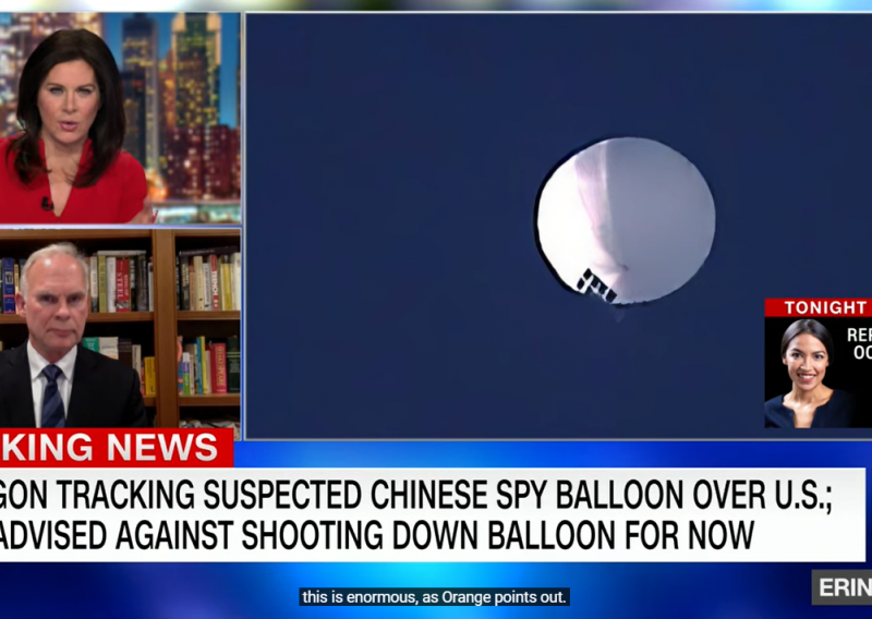 [VIDEO] Sumnja se da kineski špijunski balon leti iznad SAD-a, boje ga se oboriti