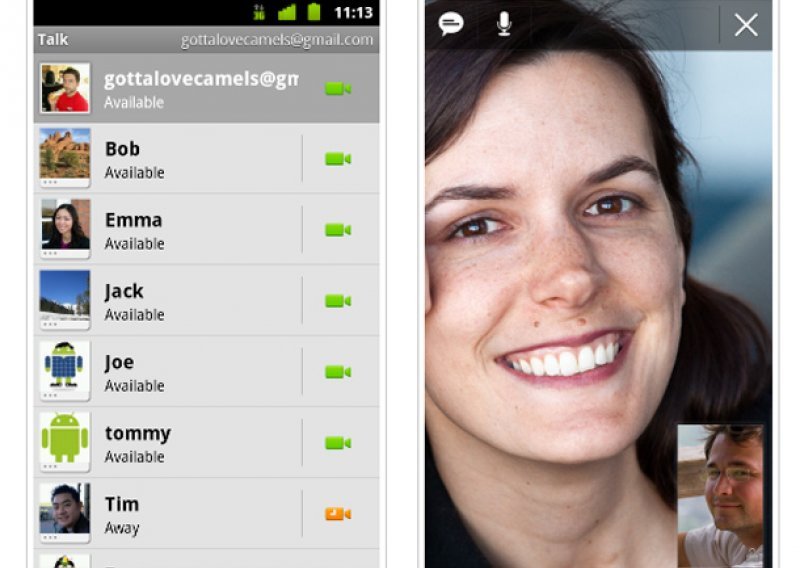 Android dobiva videorazgovore