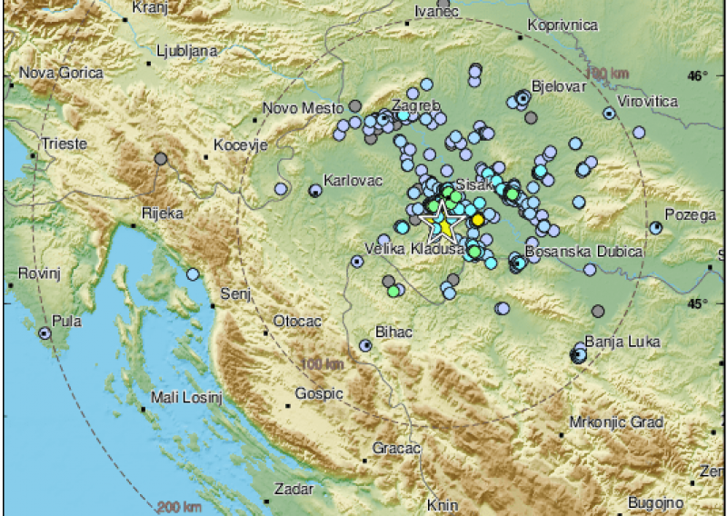 Novi potres na Banovini: Kod Siska zatreslo na 3,6 stupnja