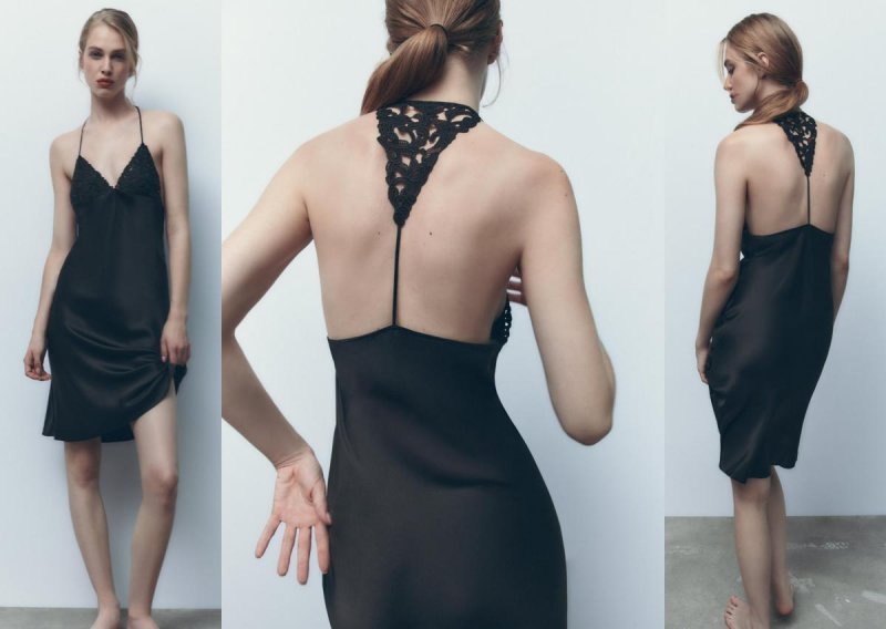 Zara ima najljepšu crnu slip haljinu koja izgleda kao da je dizajnerska