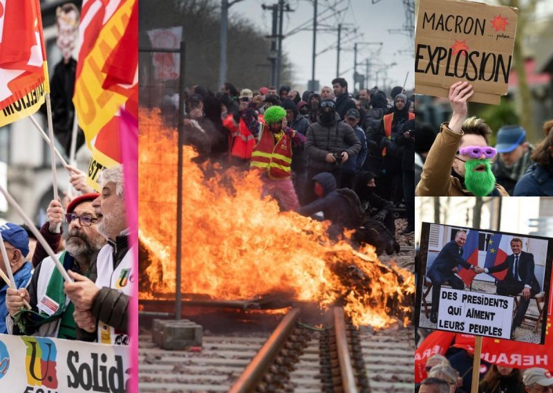 Sukobi s policijom, blokirane prometnice... Milijuni nezadovoljnih građana na ulicama Francuske