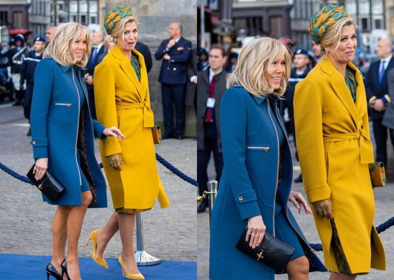 Brigitte Macron i kraljica Maxima stvorile modnu pomutnju na ulicama Amsterdama