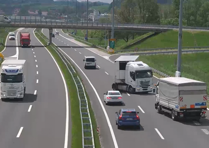 Vozač šlepera izveo okret smrti na hrvatskoj autocesti, snimka je zastrašujuća