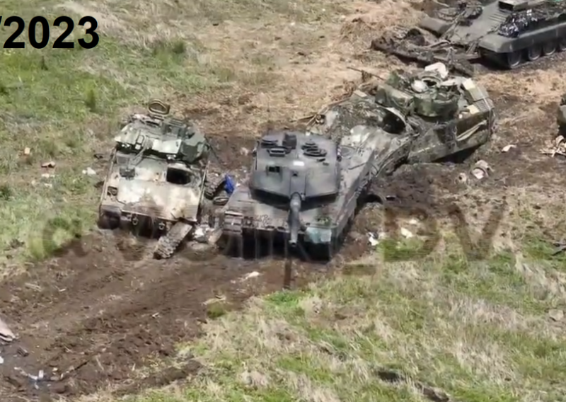 Pogledajte kako su Rusi uništili njemačke tenkove Leopard na istoku Ukrajine