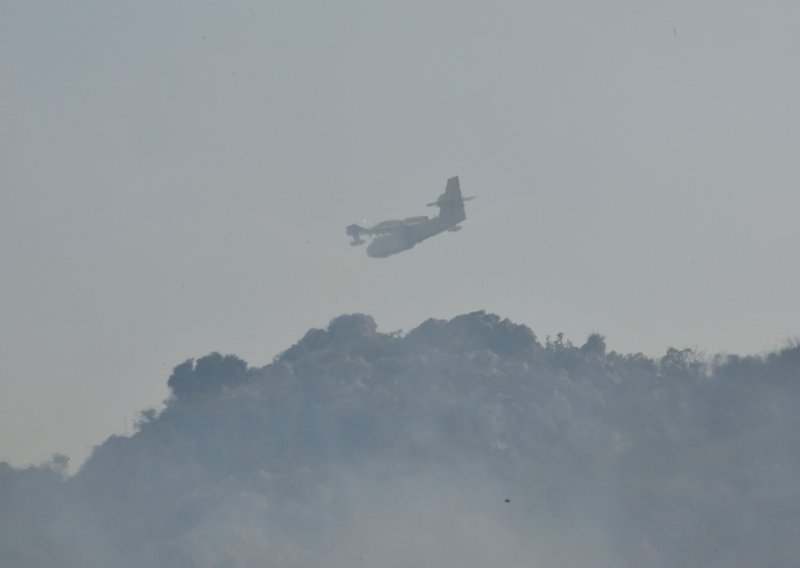 Dva požara kod Dubrovnika, jedan zaprijetio kućama, dignuti kanaderi