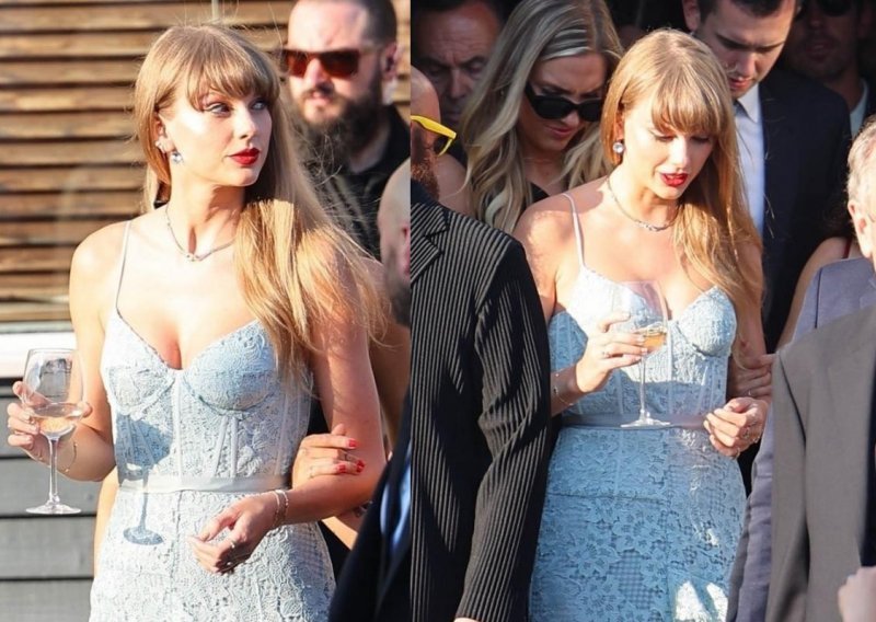 Glamurozan svadbeni stajling: Taylor Swift oduševila u čipkastoj haljini