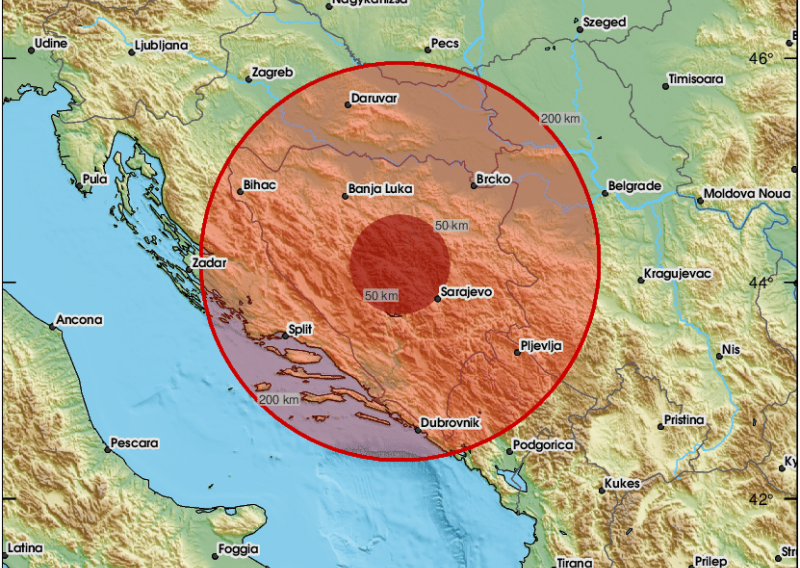 Potres u BiH, najviše se osjetio u Zenici