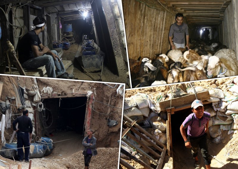 Zadnja slamka spasa: Ovako izgledaju podzemni švercerski tuneli iz Gaze prema Egiptu