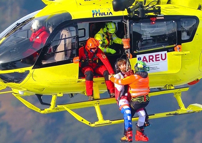 Marco Schwarz nakon teškog pada helikopterom prebačen u bolnicu