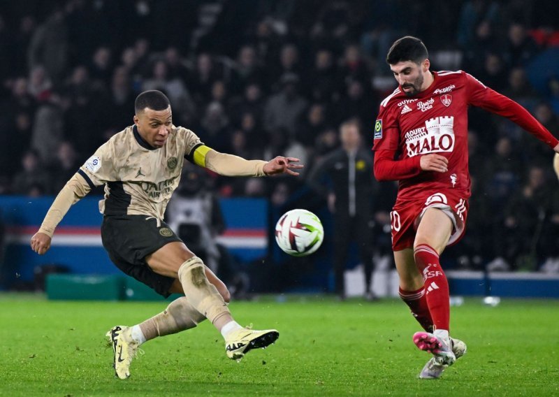 Brest šokirao PSG; Mbappe i suigrači prokockali su dva gola prednosti