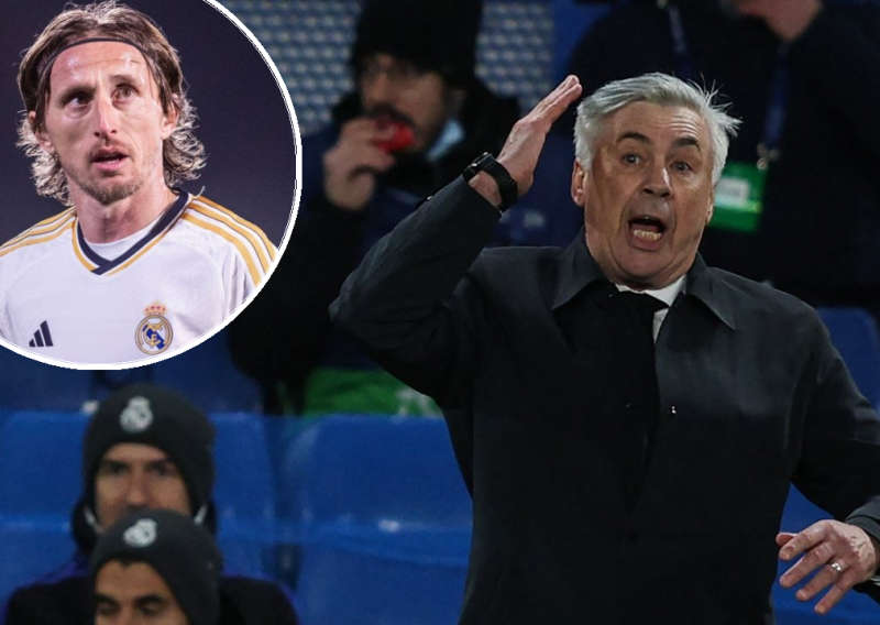 Carlo Ancelotti poludio na suce, a onda je svoju 'porciju' dobio i Luka Modrić