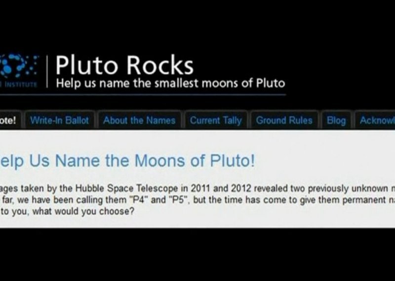 Novi Plutonov mjesec zvat će se Vulkan?