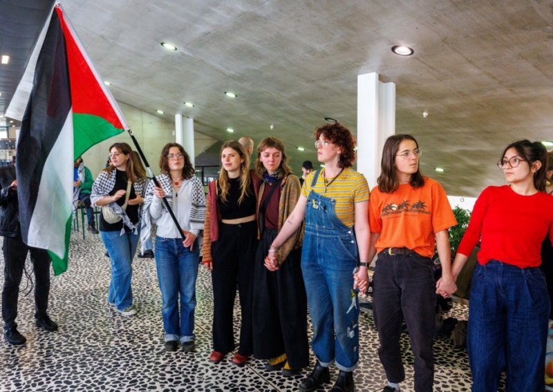 Belgijski i nizozemski studenti pridružili se prosvjedima za Gazu
