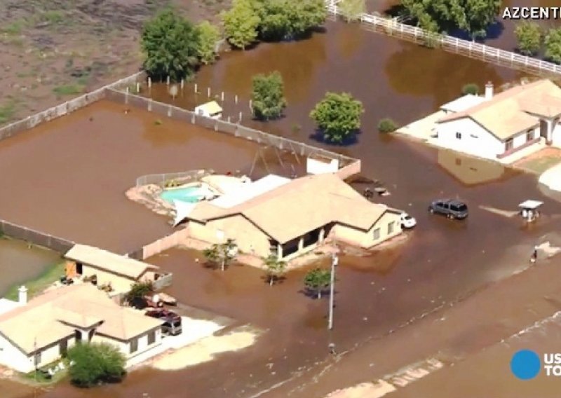Poplavljena pustinjski suha Arizona