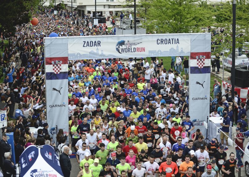 Više od osam tisuća trkača u Zadru je trčalo humanitarnu utrku 'Wings for Life'