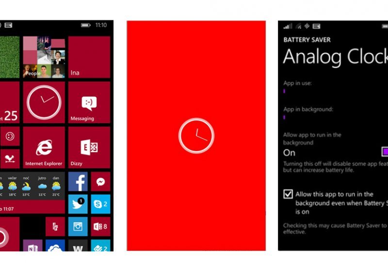 Ovaj je analogni sat za Windows Phone napravio domaći programer