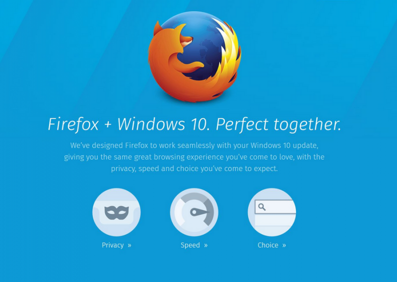 Mozilla tvrdi da su Firefox i Windows 10 savršeni par