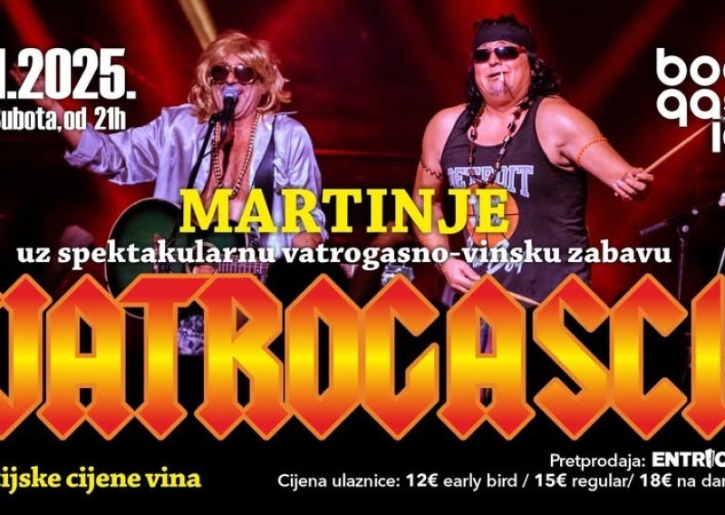 Vodimo vas na Martinje s Vatrogascima u klubu Boogaloo