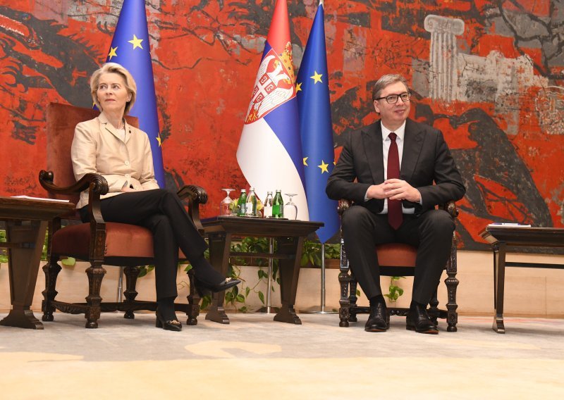 VIDEO Von der Leyen posjetila Vučića pa mu održala lekciju: Gospodine predsjedniče...