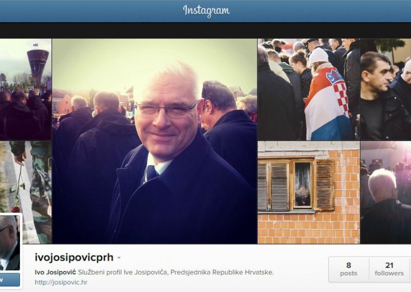 Eto Josipovića i na Instagramu