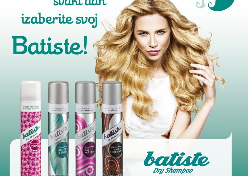 Darujemo vam Batiste Strenght & Shine šampone za suho pranje kose!