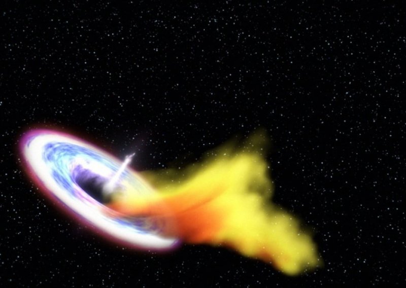 Crna rupa 'pojela' zvijezdu pa 'podrignula'