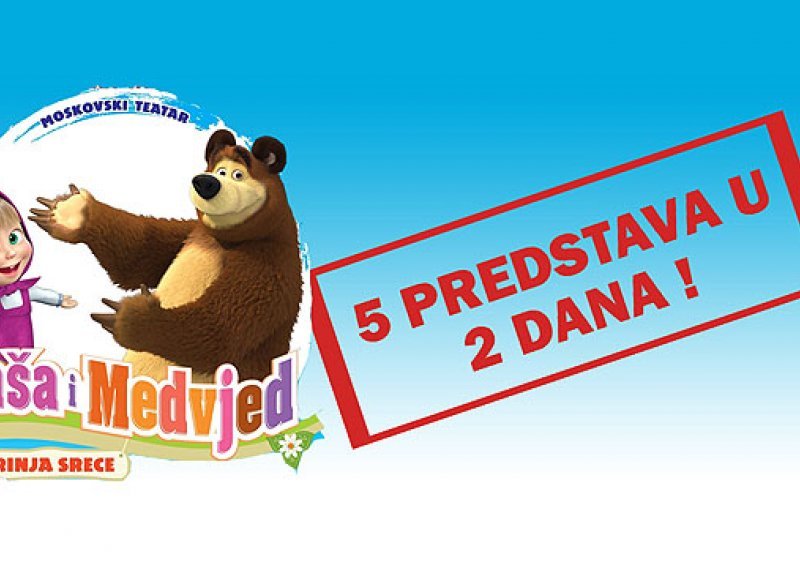 Osvojite ulaznice za predstavu Maše i Medvjeda u Lisinskom