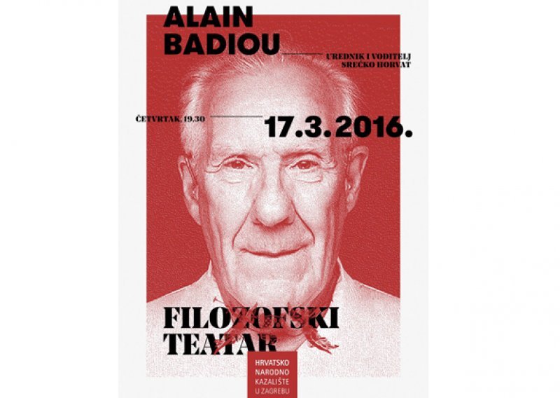 Najveći živući filozof Alain Badiou gost Filozofskog teatra