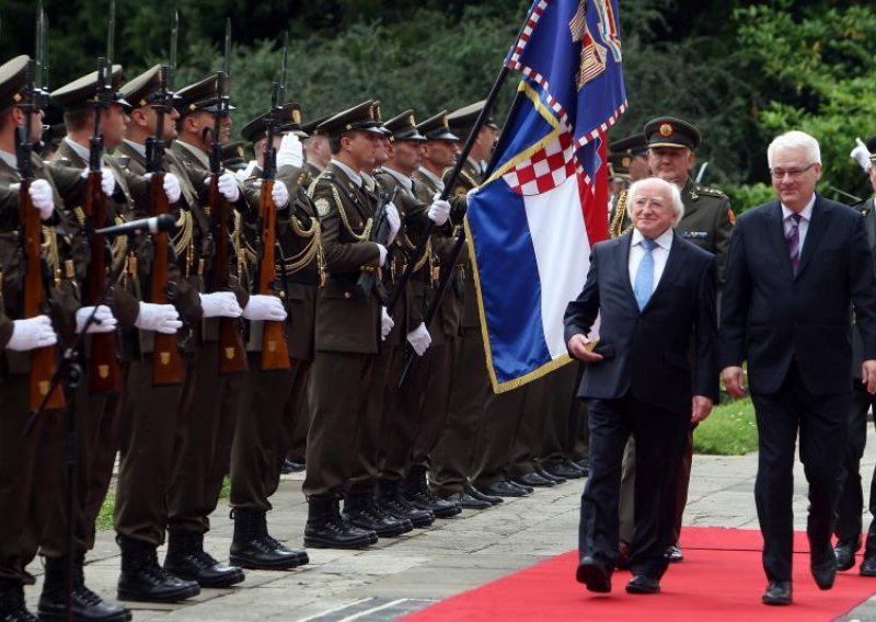 Croatian and Irish presidents meet with business world