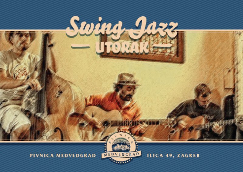 'Swing jazz' utorak u pivnici Medvedgrad