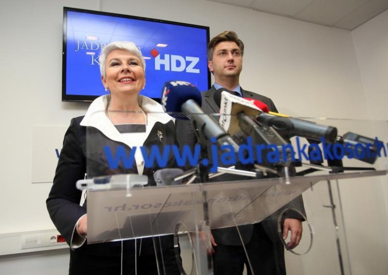 Kosor announces candidacy for HDZ president, Plenkovic for vice-president