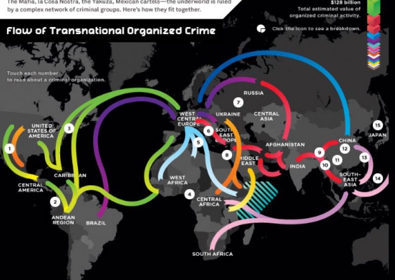 Objavljen interaktivni atlas svjetskog kriminala