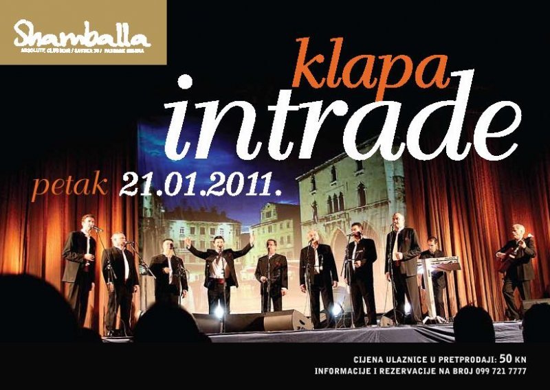Veliki koncert i promocija albuma klape Intrade