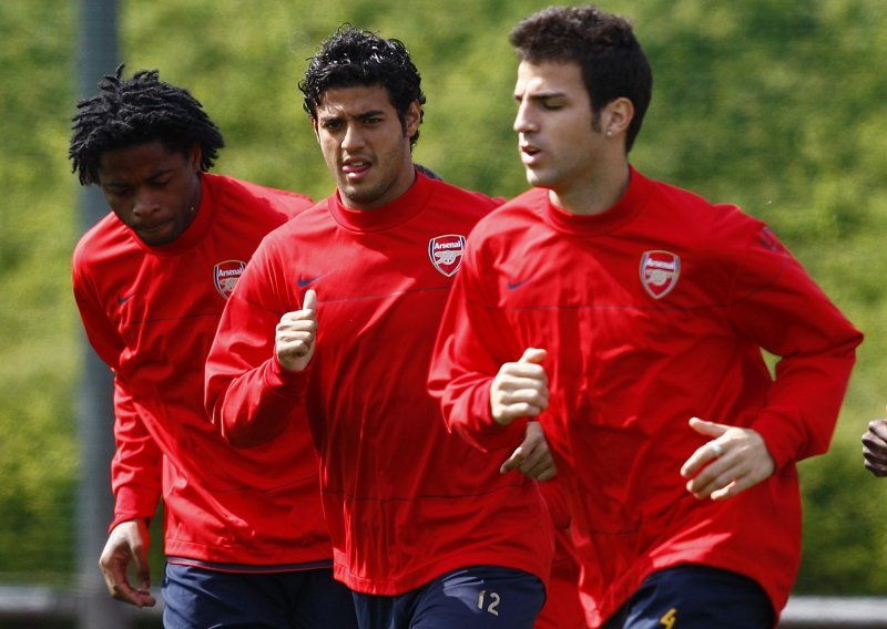 Fabregas na treningu Arsenala - miran i motiviran