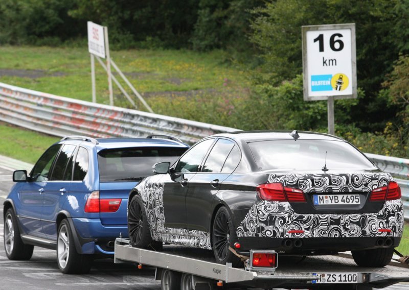 Prototipni BMW M5 odvučen s Nurburgringa