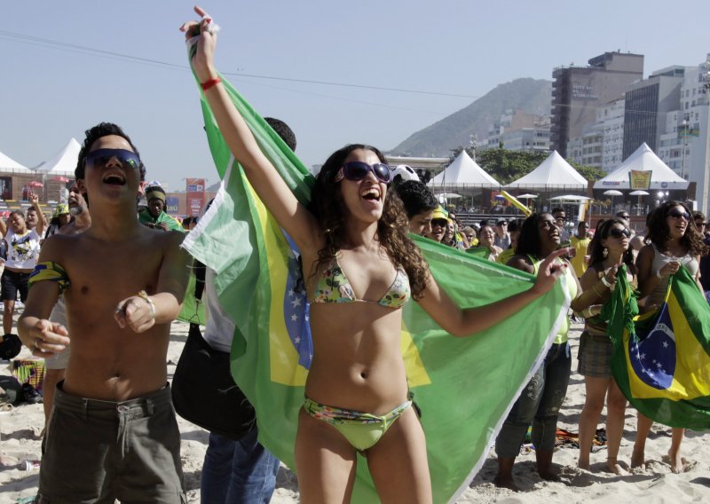 Tradicija: Brazilke u badićima proslavile pobjedu