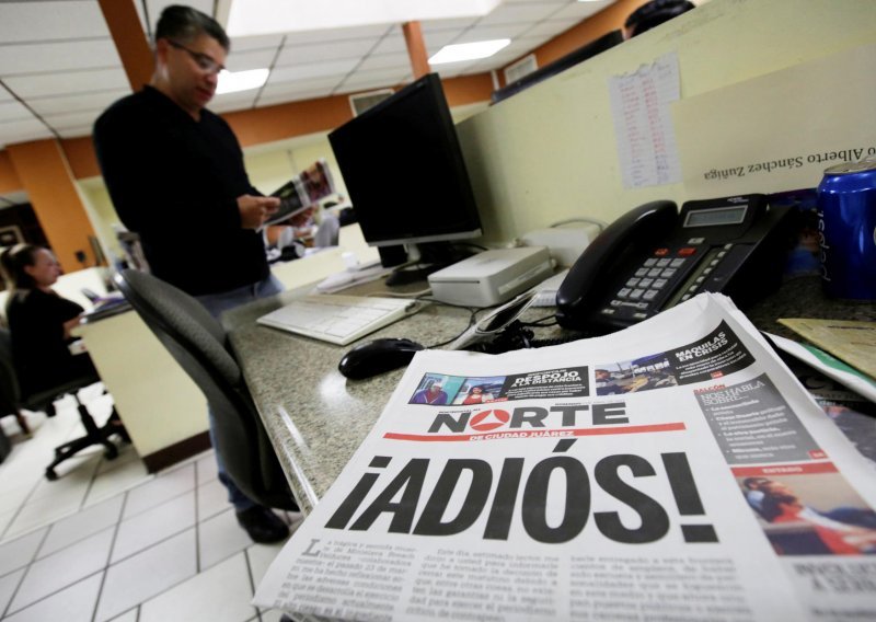 Meksički dnevnik prestao izlaziti zbog prevelike pogibeljnosti novinara na udaru narkokartela
