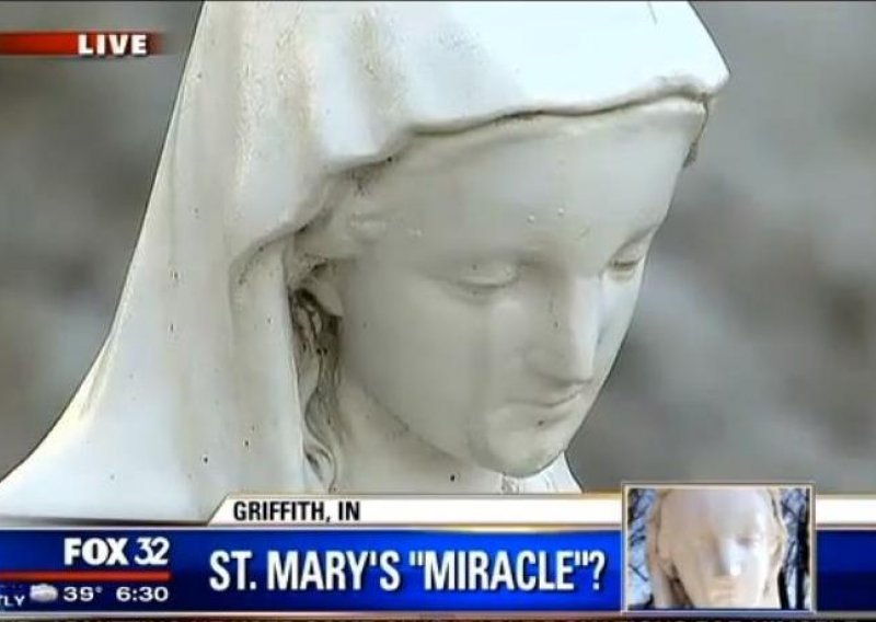 Proplakao još jedan kip Djevice Marije